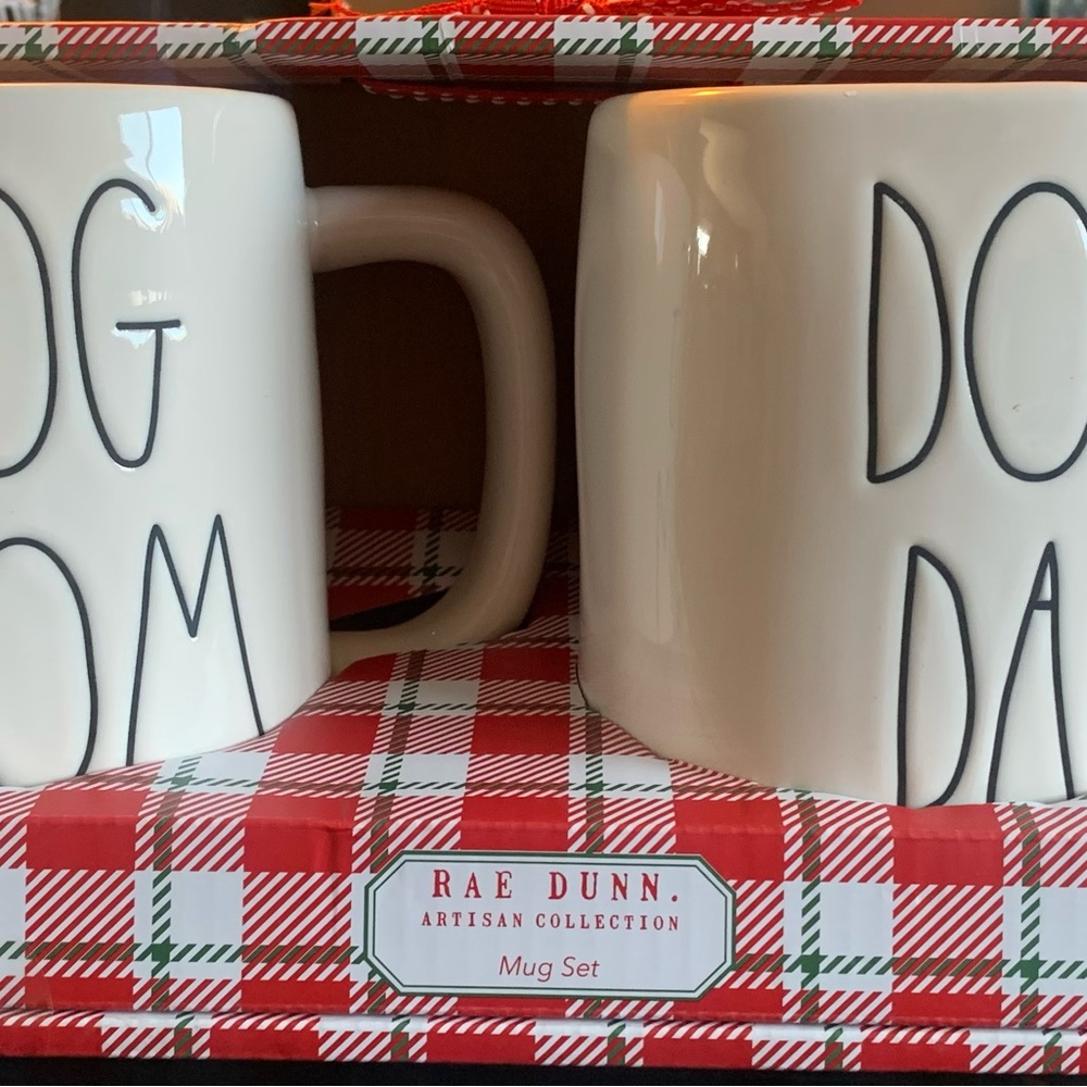 DOG MOM / DOG DAD RAE DUNN MUGS